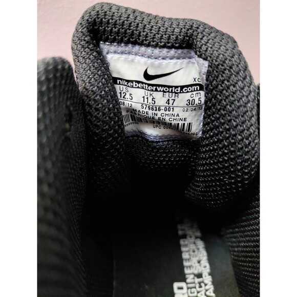 Nike Alpha Pro TD Football Cleats Mens Sz 12.5 White/Blk 579636-001 Flywire main image 5